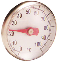 Einstechthermometer, Thermometer in Rot