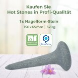 Hot Stone - Nagelform-Stein, Nail Stone, geschliffen