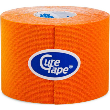 CureTape Kinesiologie-Tape, 5 cm breit, 5 m lang, wasserfest, orange