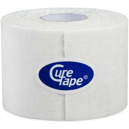 CureTape Kinesiologie-Tape, 5 cm breit, 5 m lang, wasserfest, weiß