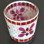 Teelichthalter mit Mosaikmuster, Jonna