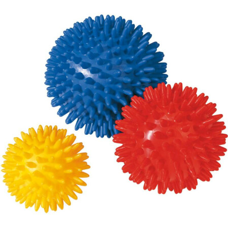 Igel-Noppenball, harte Ausführung, Durchmesser 7 cm, gelb