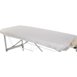 Spannbezug für Massageliege, Baumwolle, 195 x 70 cm, weiß