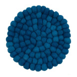 Hess Filzuntersetzer 11 cm, blau