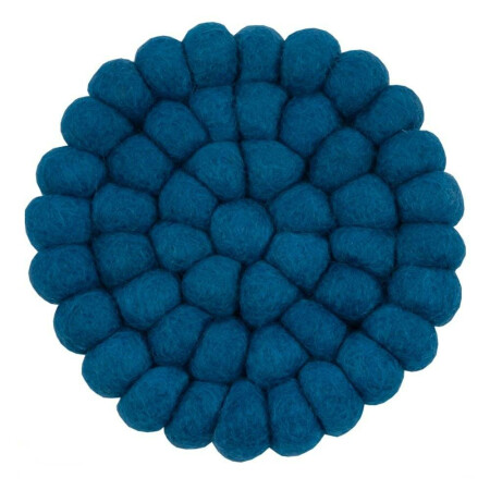 Hess Filzuntersetzer 14 cm, blau