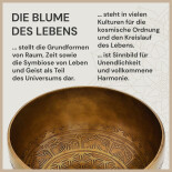 Tibetische Klangschale Blume des Lebens, Durchmesser 20 cm, 1.100 Gramm, antike Oberfl&auml;che