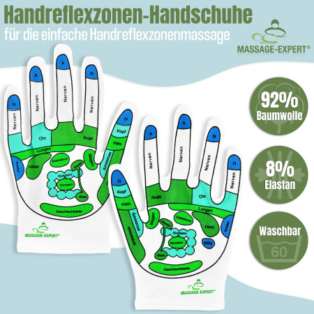 Handreflexzonen-Handschuhe für die Handreflexzonenmassage