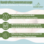 Handreflexzonen-Handschuhe mit 20 Reflexzonen auf Deutsch, weiche Baumwolle mit Stretch-Effekt, gro&szlig;