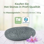Hot Stone Massagestein aus zertifiziert echtem Basalt
