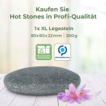 Hot Stone Legestein XL aus zertifiziert echtem Basalt