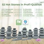 Hot Stone Massage Set Profi mit 52 Hot Stones aus Basalt, OVP beschädigt