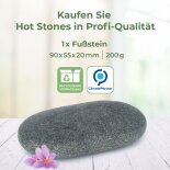 Hot Stone Fu&szlig;stein aus zertifiziert echtem Basalt