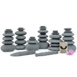 Hot Stone Massage Set EINSTEIGER mit 42 Hot Stones aus zertifiziert echtem Basalt