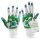 Handreflexzonen-Handschuhe mit 20 Reflexzonen auf Deutsch, weiche Baumwolle mit Stretch-Effekt, klein