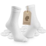 Einmal-Socken aus Baumwolle, Weiß, 10 Stück, ohne OVP