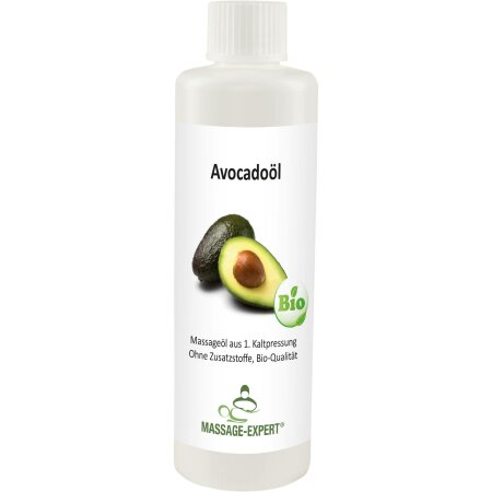 Avocadoöl von MASSAGE-EXPERT, Bio-Qualität, erste Kaltpressung, 250 ml