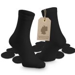Einmal-Socken aus Baumwolle, Schwarz, 10 Stück, gebrauchte Ware