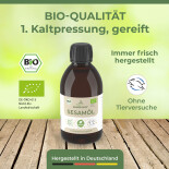 Sesamöl von MASSAGE-EXPERT, Bio-Qualität, erste Kaltpressung, 250 ml